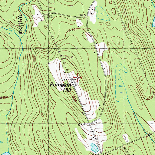 Topographic Map of Pumpkin Hill, NH