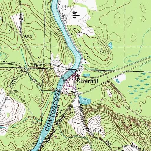 Topographic Map of Riverhill, NH