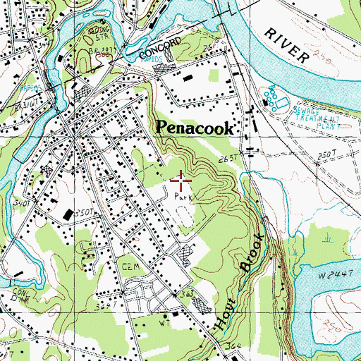 Topographic Map of Rolfe Park, NH