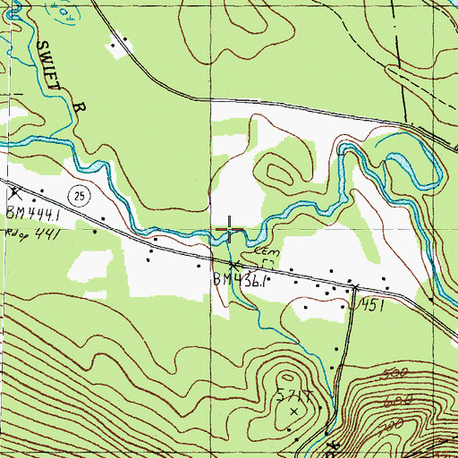 Topographic Map of Stony Brook, NH