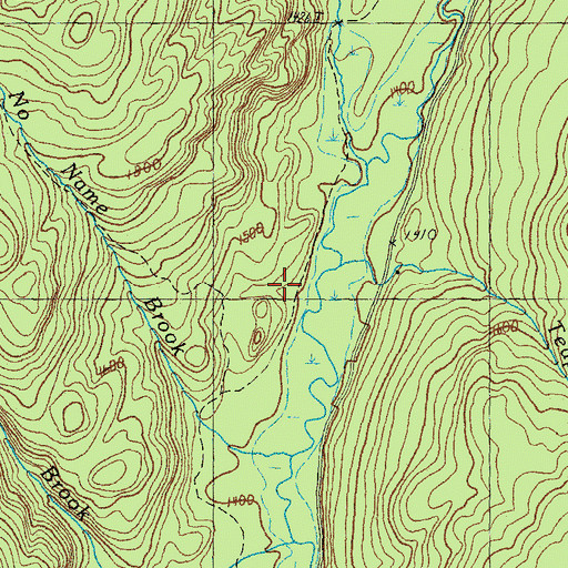 Topographic Map of Teapot Brook, NH