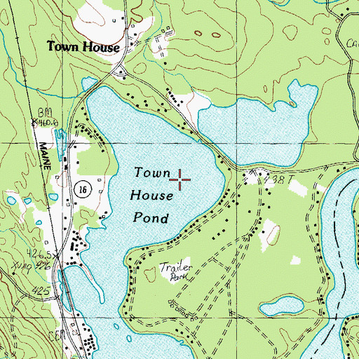 Topographic Map of Town House Pond, NH