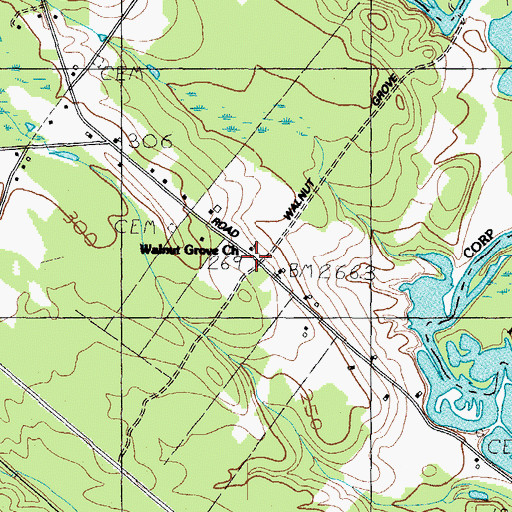 Topographic Map of Walnut Grove Church, NH