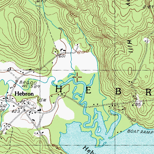 Topographic Map of Wise Brook, NH