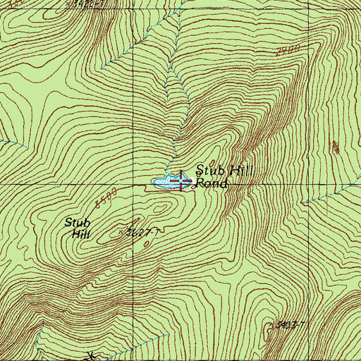 Topographic Map of Stub Hill Pond, NH