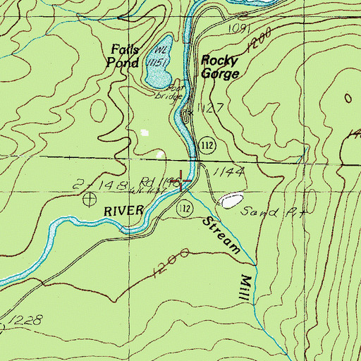 Topographic Map of Albany Intervale, NH