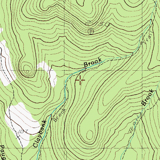 Topographic Map of Chocorua Brook Trail, NH