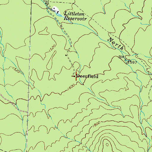 Topographic Map of Deerfield, NH