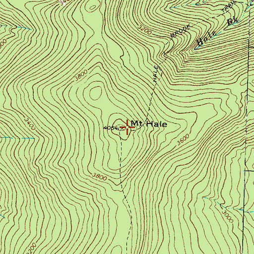 Topographic Map of Mount Hale, NH