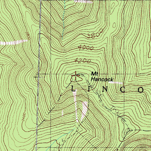 Topographic Map of Mount Hancock, NH