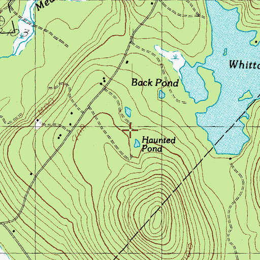 Topographic Map of Haunted Pond, NH