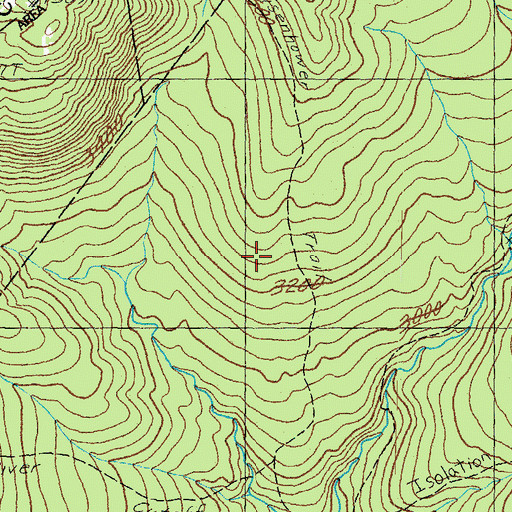 Topographic Map of Mount Pleasant Trail, NH