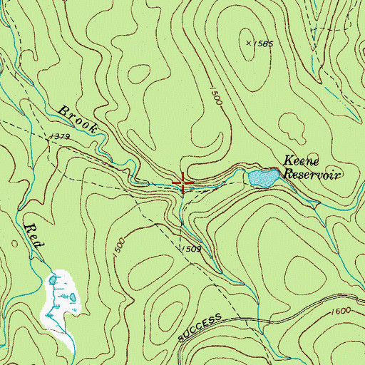 Topographic Map of North Branch Horne Brook, NH
