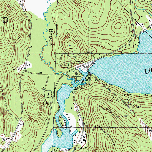 Topographic Map of Owl Brook, NH