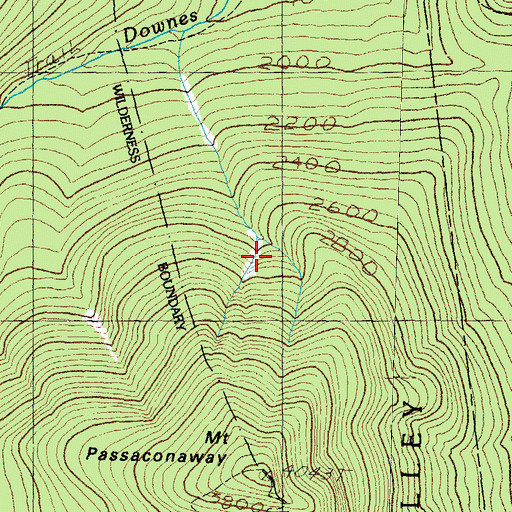 Topographic Map of Slide Trail, NH