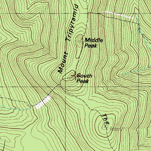 Topographic Map of South Peak, NH