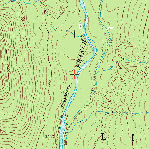 Topographic Map of Wilderness Trail, NH