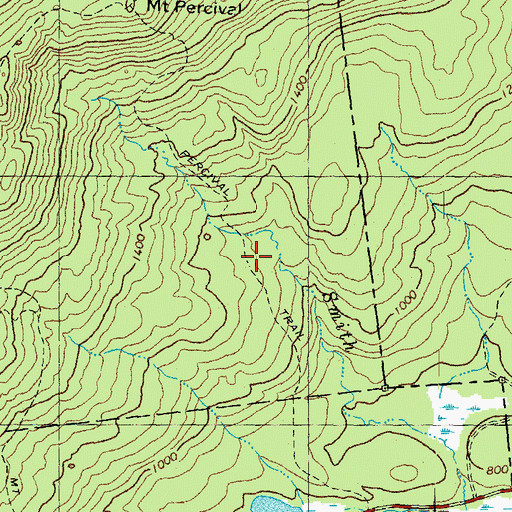 Topographic Map of Percival Trail, NH