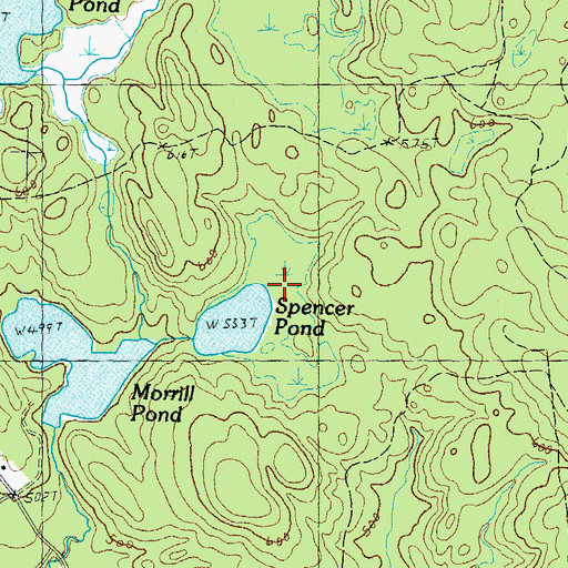 Topographic Map of Spender Meadow, NH