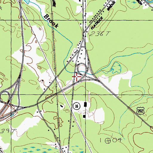 Topographic Map of Interchange 10, NH