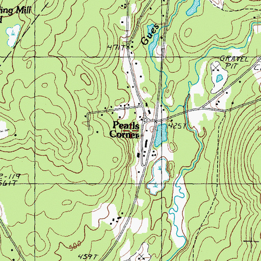 Topographic Map of Crowley Heliport, NH