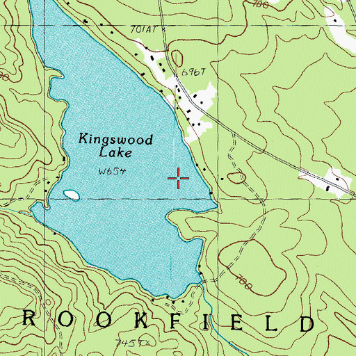 Topographic Map of Town of Brookfield, NH