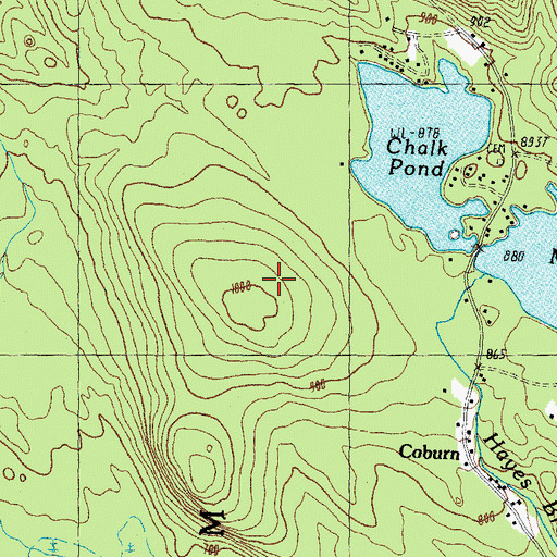 Topographic Map of Town of New Durham, NH