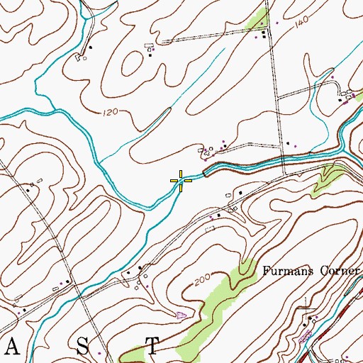 Topographic Map of Back Brook, NJ