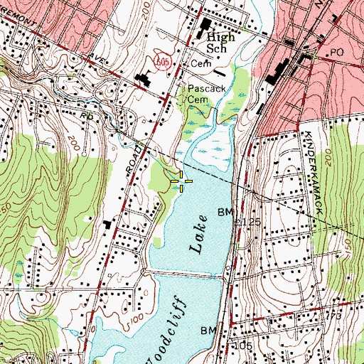 Topographic Map of Bear Brook, NJ