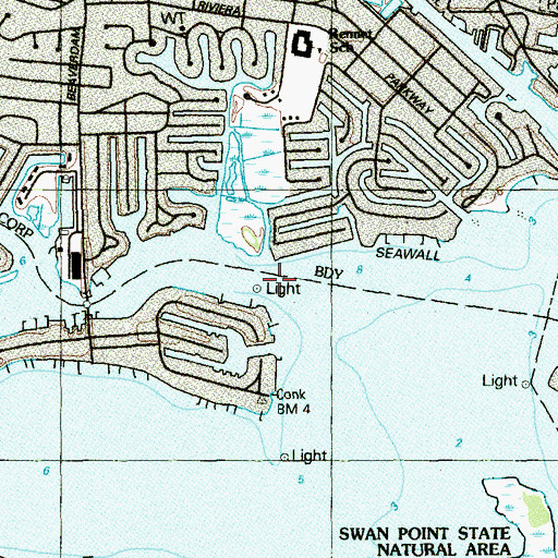 Topographic Map of Beaverdam Creek, NJ