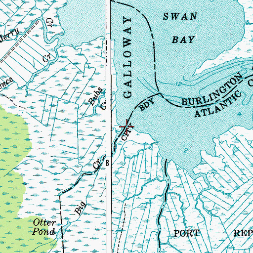 Topographic Map of Big Creek, NJ