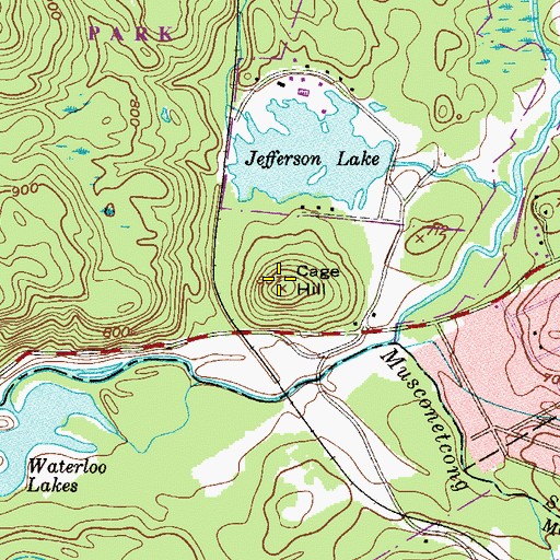 Topographic Map of Cage Hill, NJ