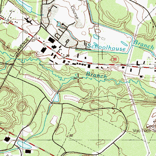 Topographic Map of Cotterals Brook, NJ