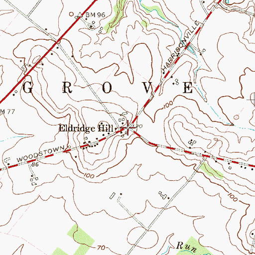Topographic Map of Eldridge Hill, NJ