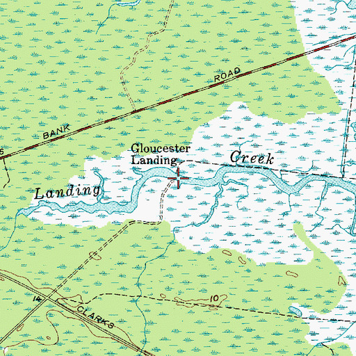 Topographic Map of Glouster Landing, NJ