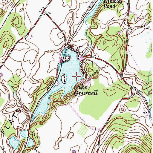 Topographic Map of Lake Grinnell, NJ