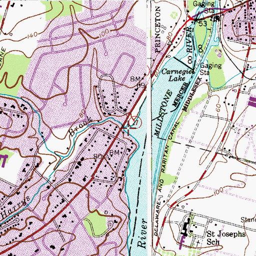 Topographic Map of Harrys Brook, NJ