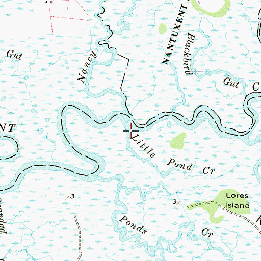 Topographic Map of Little Pond Creek, NJ