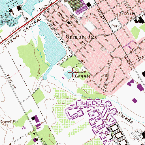 Topographic Map of Lake Lonnie, NJ