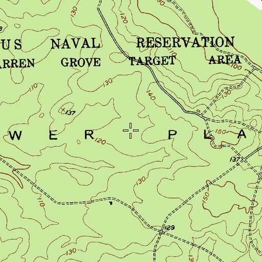 Topographic Map of Lower Plains, NJ
