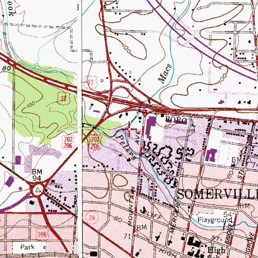 Topographic Map of Macs Brook, NJ