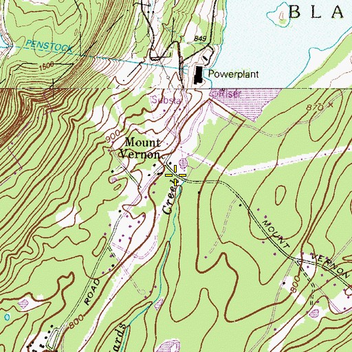 Topographic Map of Mount Vernon, NJ