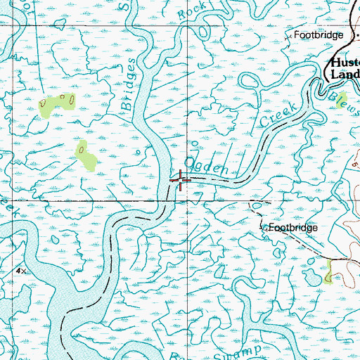 Topographic Map of Ogden Creek, NJ