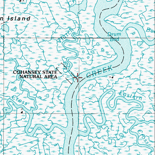 Topographic Map of Old Hatch Creek, NJ