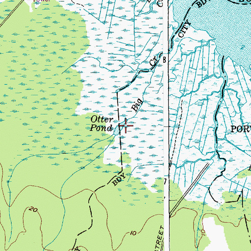 Topographic Map of Otter Pond, NJ