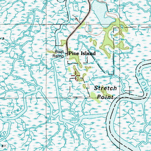 Topographic Map of Pine Island, NJ
