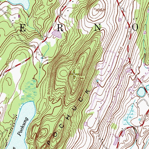 Topographic Map of Pochuck Mountain, NJ