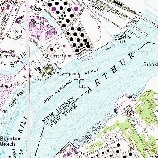 Port Reading Nj Map Port Reading Reach, Nj