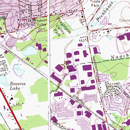 Topographic Map of Preakness Brook, NJ