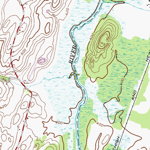 Topographic Map of Quarryville Brook, NJ